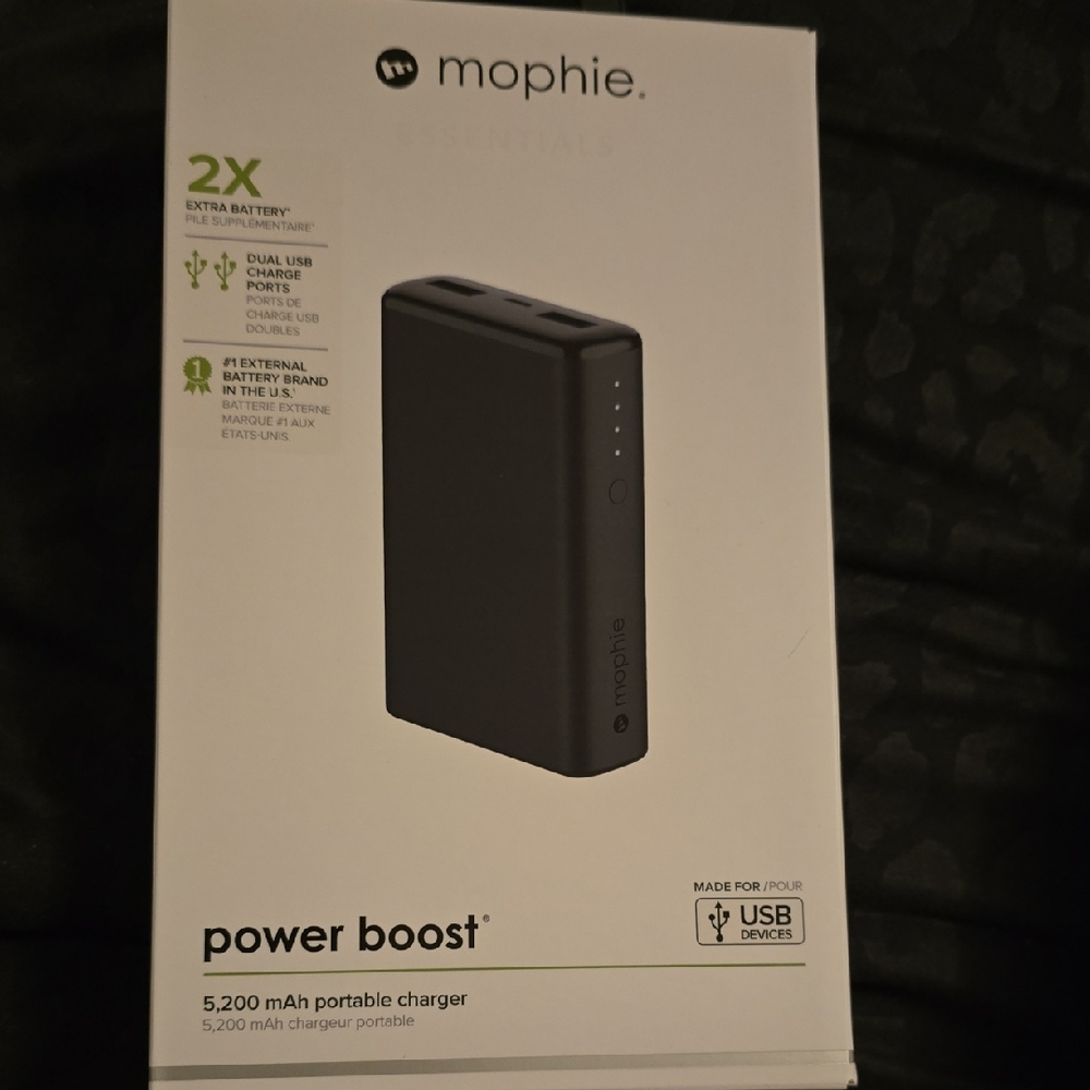 Mophie Power Boost Portable Charger - Black
